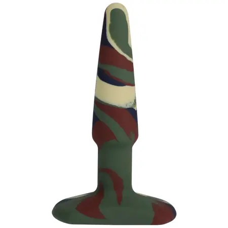 A-Play Groovy Silicone Plug 10 cm - Unique Camouflage Design