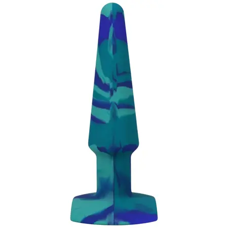 A-Play Groovy silikonski čep Okean 12 cm - Višebojni, sužena baza