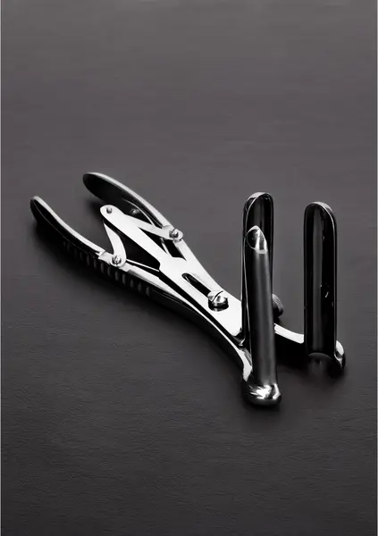 Shots Matthieu 3-Prong Steel Rectal Dilator with Adjustable Locking System