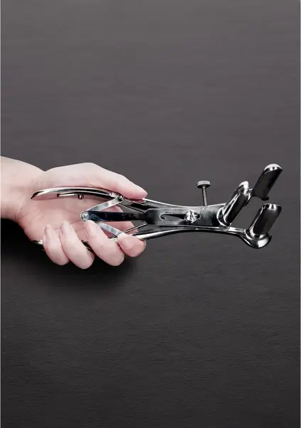 Shots Matthieu 3-Prong Steel Rectal Dilator with Adjustable Locking System