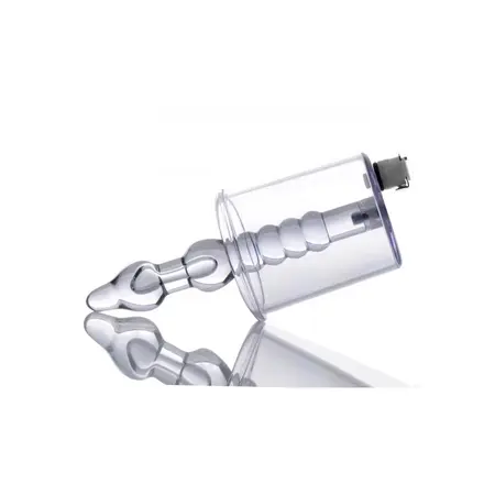 XR Brands Master Series Vacuum System with Ribbed Anal Insert Black
