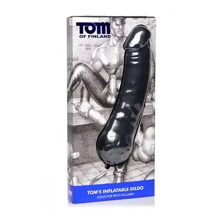 Toms naduvavajući silikonski intimni sistem 33.7 cm Crni podesiva veličina