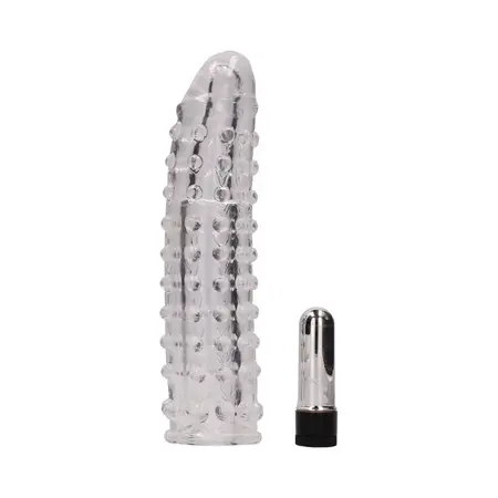 Seven Creations Vibrating Extension Sleeve Transparent Enhancement