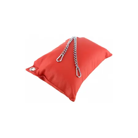 Mr Sling Red Leather Cushion - Adjustable Comfort Accessory, 20 cm Chains