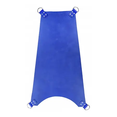 BlueLion Kožna Slinga 4-Tačke Podesiva, Prava Goveđa Koža, 100cm, Plava