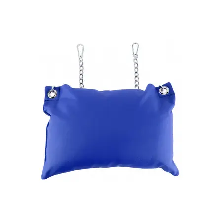 Mr Sling Leather Support Cushion Blue - Chain Attachment, 20 cm, EU Made