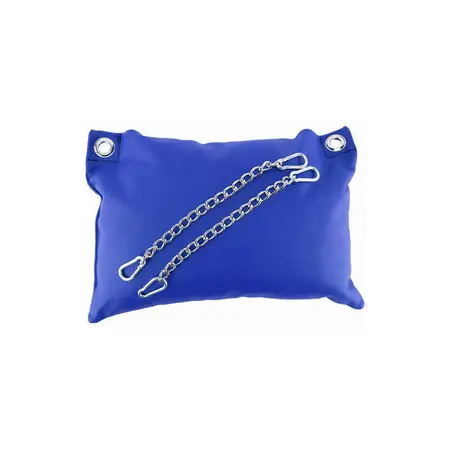 Mr Sling Leather Support Cushion Blue - Chain Attachment, 20 cm, EU Made