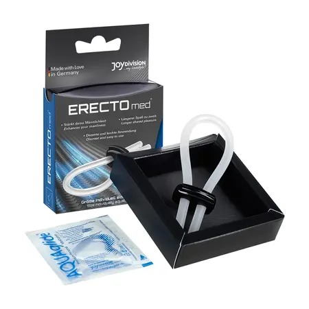 ERECTOmedring Adjustable Comfort Intimate Support Ring Black