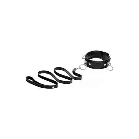 Stockroom Isabella Sinclaire Leather Collar & Leash Adjustable Black