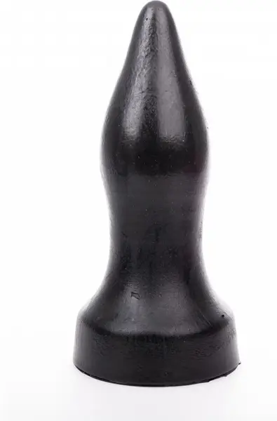 Hung System Patrol Model 23 cm Black Anal Plug with Suction Base