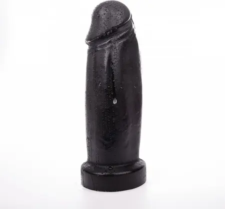 Hung System Schlong Black Plug 28 cm - Large Intimate Insertable Model