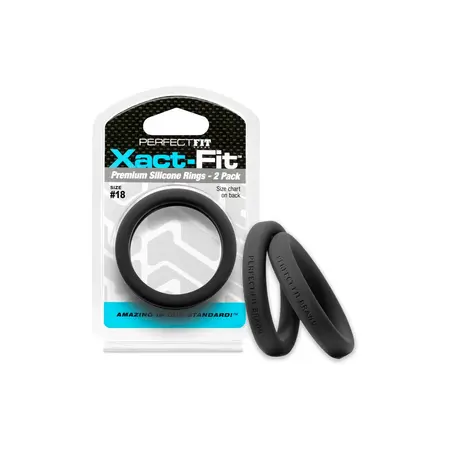 Perfect Fit Xact-Fit #18 intimni prstenovi za podršku 2-pack, mekani silikon