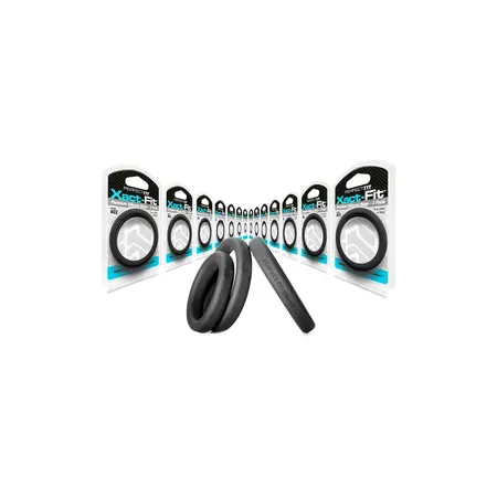 Perfect Fit Xact-Fit set prstenova #14, 2-pack, fleksibilni silikon, crni