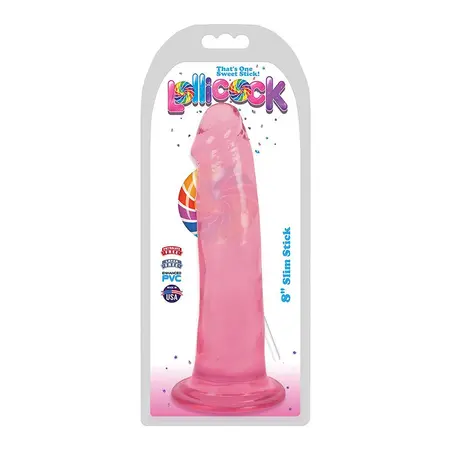 Curve Toys Slim Stick Cherry Ice 20.5 cm anatomski model sa usisnom bazom
