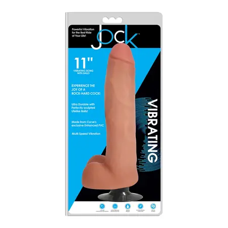 Curve Toys BioSkin Vibrating Intimate Machine 28 cm with Suction Cup