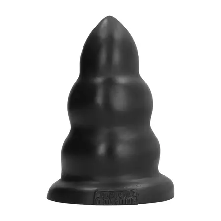 Domestic Partner Butt Buster crni 3-stepeni analni čep od meke gume XL
