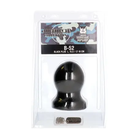 Domestic Partner B-52 Large Anal Plug Soft Rubber Black 22 cm