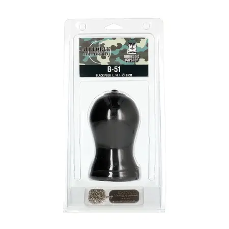 Domestic Partner B-51 Large Anal Plug, Phthalate-Free Soft Rubber