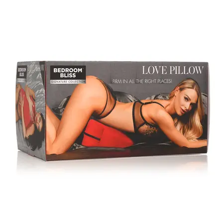 Sportsheets Love Heart Positioning Pillow Red High-Density Foam 35x31cm