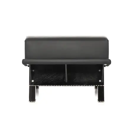 Bareback Submission Horse Black - Classic Restraint Bench, Vegan Leather