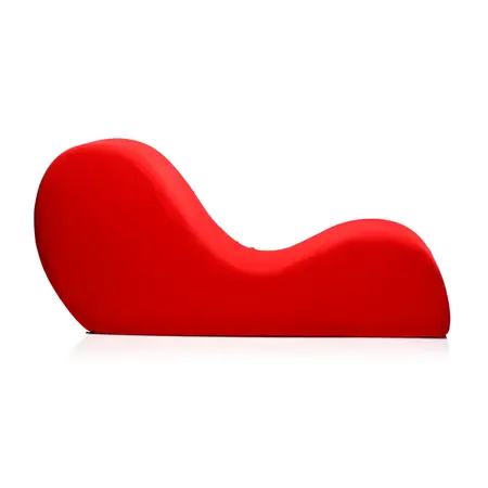 XR Brands Love Couch Crvena - Ergonomska Intimna Ležaljka, Veštački Antilop