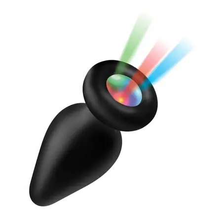 Light-Up Silicone Intimate Plug Medium with Multicolor LED System