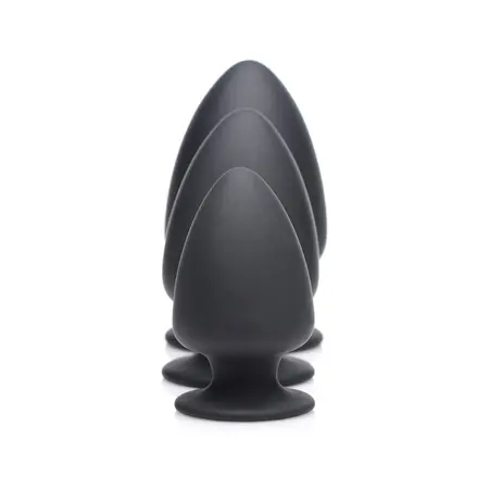 XR Brands Squeezable Intimate Plug Small Thermo-Reactive Black