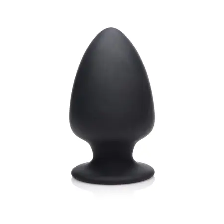 XR Brands Squeezable Plug Large - Flexible Silicone, Thermo-Reactive