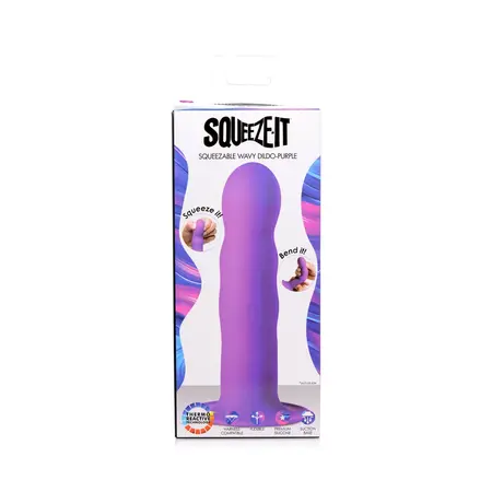 Blush Novelties Squeezable Wavy Model with Suction Cup, Flexible, 18 cm