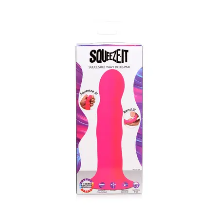 Blush Novelties Squeezable Wavy Model with Suction Base, Flexible, 19 cm