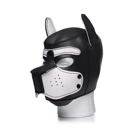 XR Brands Neoprene Puppy Mask Flexible Ears Black Universal Size