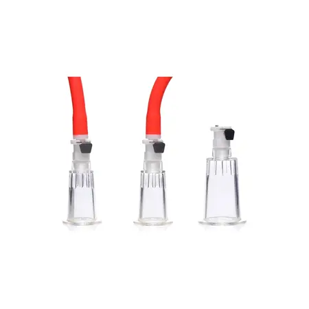 XR Brands 3-Way Pump Sistem Podesivi Vakumski Cilindri Transparentni