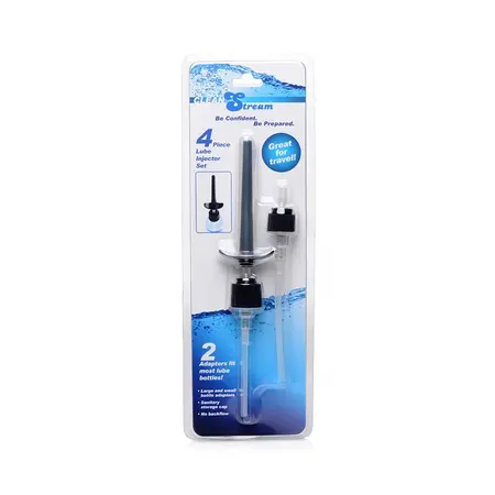 XR Brands CleanStream Lube Injector Set 4-Piece Universal Fit