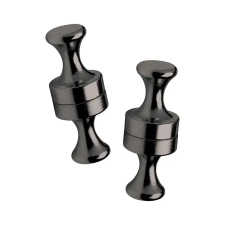 XR Brands Power Pins Magnetic Clamp Set, Nickel-Free, Gunmetal Finish