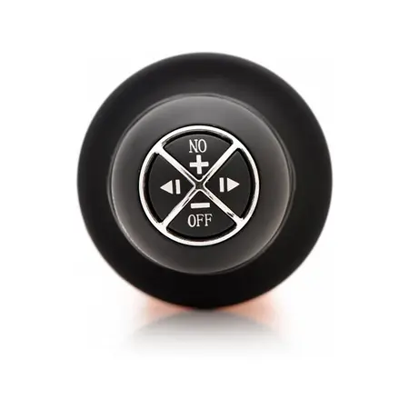 XR Brands Curved Vibrating Thrusting Device 22cm Black