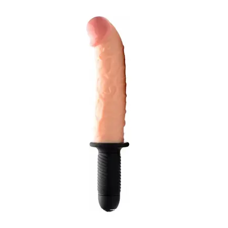 XR Brands Curved Vibrating Thrusting Device 22cm Black