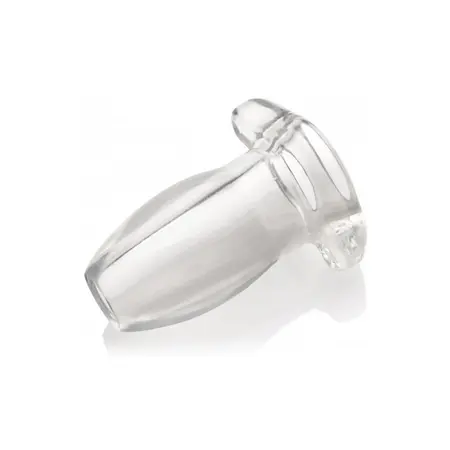Glory Gape Transparent Hollow Anal Plug Large - Anatomical Model