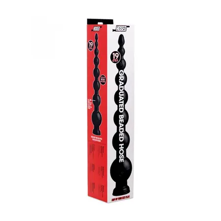 XR Brands Master Series Postepene Spiralne Perle 48 cm Crne