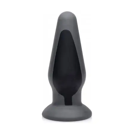 Zeus Estim Silicone Anal Plug Large - Electro-Stimulation, Black