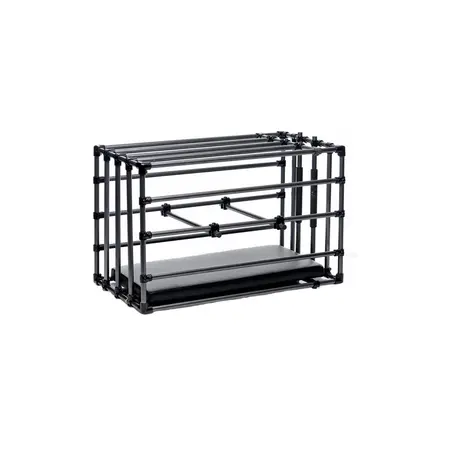 Master Series Kennel Adjustable Puppy Cage with Cushioned Platform