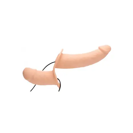 Supreme Pleasure Vibrantni Dupli Model sa Podesivim Pojasom Crni