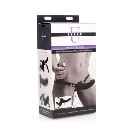 Supreme Pleasure Vibrantni Dupli Silikonski Sistem sa Podesivim Pojasom