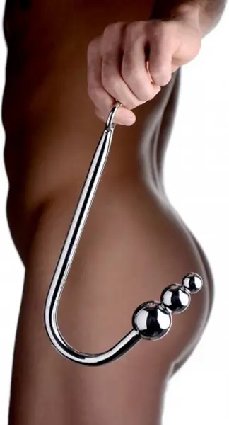 XR Brands Master Series Intimna Kuglasta Kuka od Nerđajućeg Čelika 27 cm