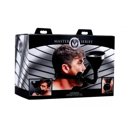 XR Brands Latrine Extreme Podesivi Levkasti Gag Sistem Crni