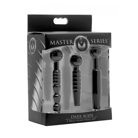 Dark Rods Silikonski Uretralni Dilator Set 3 Komada - Fleksibilan i Šupalj Dizajn