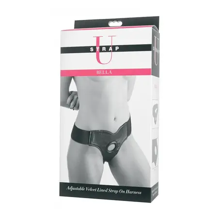Blush Bella Podesivi Velvet Strap-On Pojas sa Podstavljenim Potpornim Panelom
