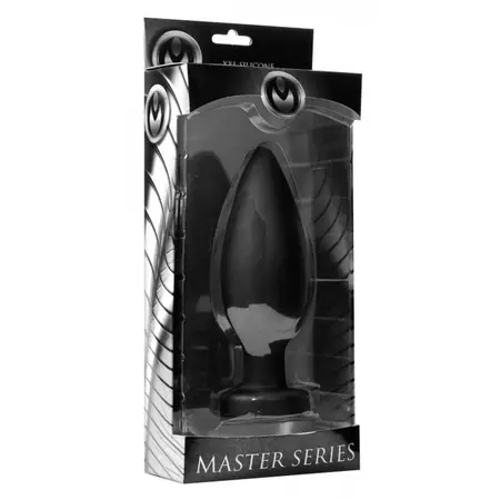 Master Series Colossus XXL Silikonski Čep sa Usisnom Bazom Crni