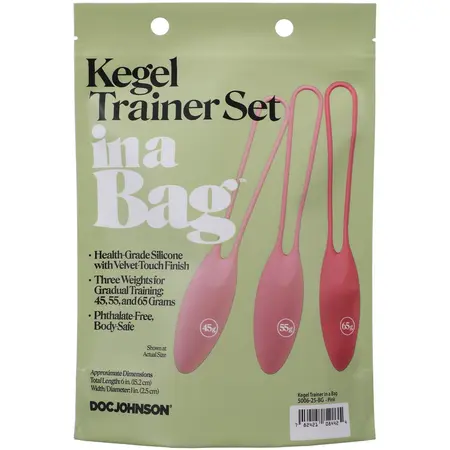 Doc Johnson Kegel Trener Set Silikonske Kuglice za Vežbanje Karličnog Dna 3kom