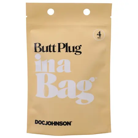 Doc Johnson Classic Serija Suženi Čep 10 cm Crni - Kompaktni Model