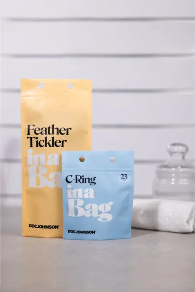 Doc Johnson Crni pernati senzualni golicatelj, kompaktni model